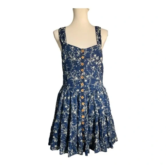 Free People Dance On The Blacktop Mini Dress Size M - Picture 2 of 11
